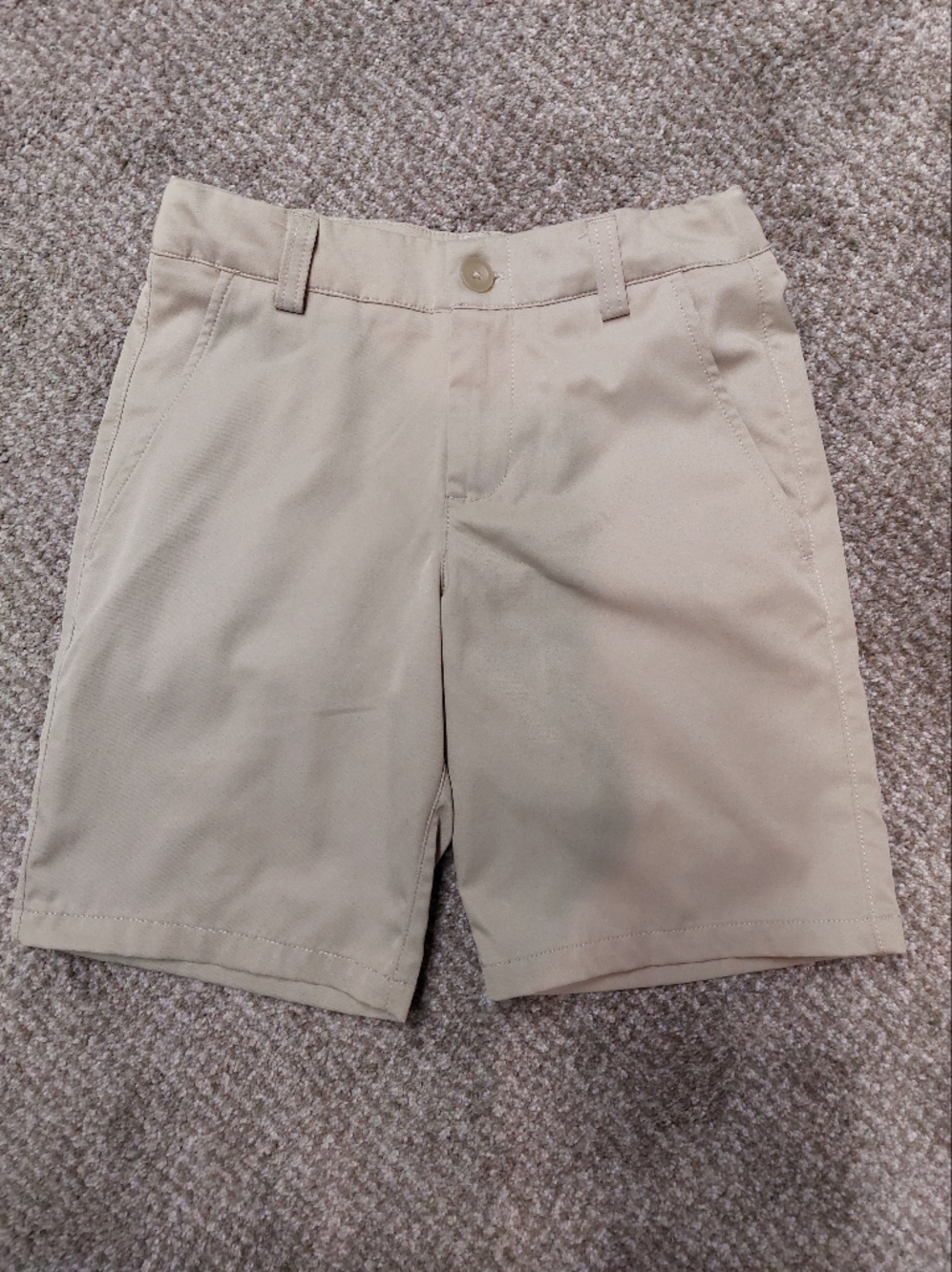 Under Armour Boys Khaki/Tan Athletic Shorts